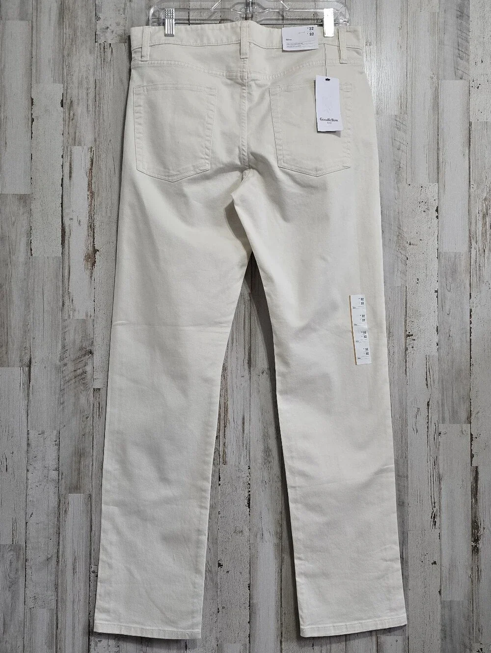 Goodfellow & Co Ivory White Slim Pants Size 32x32